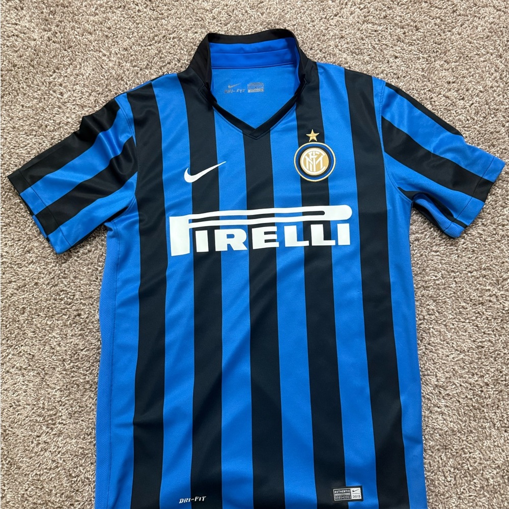 Nike Inter Milan Blue and Black Jersey 2015-2016